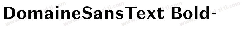 DomaineSansText Bold字体转换